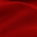 Red Flat Back Dimple Mesh Fabric