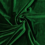 Hunter Green Stretch Velvet Fabric	