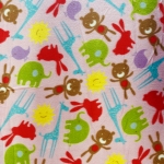 Animal Fun Pink Fleece Fabric