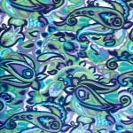 Glade Lagoon Paisley Fleece Fabric