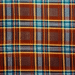 Rust & Brown Plaid Fleece Fabric