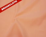 Peach Polyester Cotton Broadcloth Fabric	