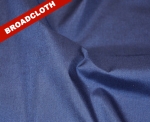 Navy Polyester Cotton Broadcloth Fabric	