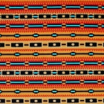 Crimson Arrow Red Native American Fleece Fabric