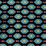 Sanctuary Black Native Fleece Fabric	