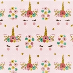 Hide and Seek Unicorn Fleece Fabric