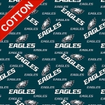 Philadelphia Eagles Allover NFL Cotton Fabric	