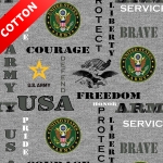 United States Army Heather Cotton Fabric