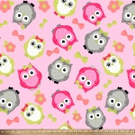 Owls Fleece Fabric
