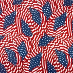 USA Flags Allover Fleece Fabric