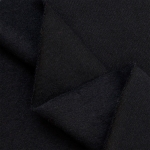 Black Cotton Sweatshirt Fleece Fabric