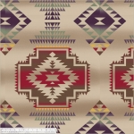 Windrunner Tan Native American Fleece Fabric