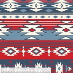Rudy Ivory Native American Fleece Fabric