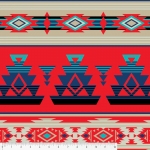 Heirloom Red Native Fleece Fabric