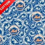 New York Mets MLB Cotton Fabric