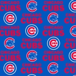 Chicago Cubs MLB Fleece Fabric