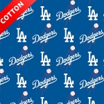 Los Angeles Dodgers MLB Cotton Fabric