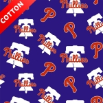 Philadelphia Phillies MLB Cotton Fabric