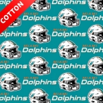 Miami Dolphins NFL Cotton Fabric