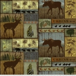 Mountain Pines Lodge Fleece Fabric