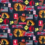 Fire Department Fleece Fabric