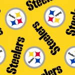 Pittsburgh Steelers Allovers NFL Fleece Fabric