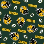 Green Bay Packers Allover NFL Fleece Fabric