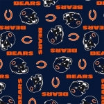 Chicago Bears Allovers NFL Fleece Fabric
