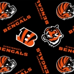 Cincinnati Bengals NFL Fleece Fabric