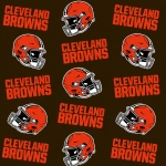Cleveland Browns Allover NFL Fleece Fabric