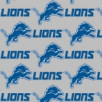 Detroit Lions Allover NFL Fleece Fabric