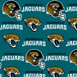 Jacksonville Jaguars NFL Fleece Fabric