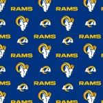 Los Angeles Rams Logo NFL Fleece Fabric