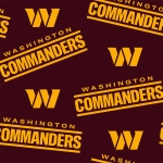 Washington Commanders NFL Fleece Fabric